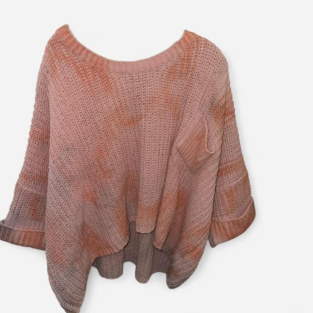 Women's Pink orange tie dye sweater